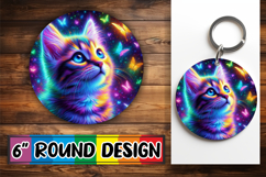 Joyful Ornaments Round Style PNG, Cat Product Image 1