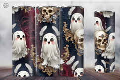 4 Ghost Tumbler Wrap Sublimations, 20 oz Product Image 3