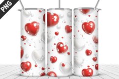 Valentines Love Skinny Tumbler PNG Wrap| Valentines Tumbler Product Image 3