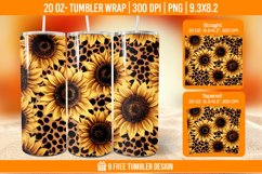 Pumpkin Tumbler Sublimation Wrap, 20 oz Fall Tumbler Wrap Product Image 1