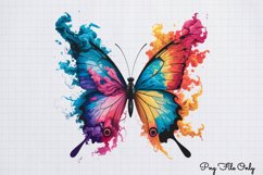 Smoke Butterflies Clipart PNG Product Image 1