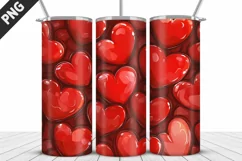 Valentines Love Skinny Tumbler PNG Wrap| Valentines Tumbler Product Image 3