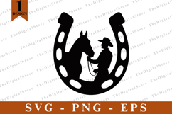 Horseshoe SVG, Horse vector, Horse Silhouette, Cut files Product Image 1