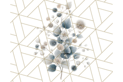 Whimsy Winter Florals Clipart PNG, Christmas Png Clipart Product Image 2