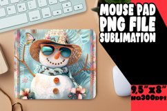 Christmas Cheer Snowman Mouse Pad - Summer Magic Product Image 1