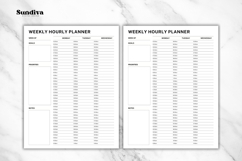 Weekly Hourly Planner Editable Template 1 Product Image 3