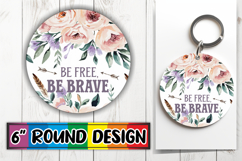Unique Round Designs for Gifts PNG, Flower Quote Product Image 1