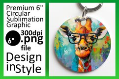 Spring Giraffe Round Design - Options Product Image 1