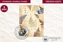 Botanical Herbarium Junk Journal digital paper textured Product Image 1