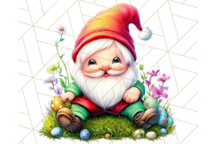 Easter Gnome PNG, Spring Bunny Clipart, Cute Digital Art Product Image 2