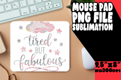 Cheerful Mouse Mat Sublimation PNG, Mother's Day Product Image 1