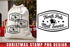 Christmas Stamp Clipart, Christmas Retro sublimation PNG Product Image 1