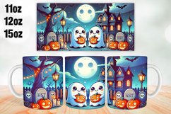 Halloween Boo Mug Wrap Sublimation 11oz, 12oz, 15oz Product Image 1