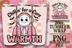 Radiant Thoughts 20oz tumbler wrap, Ghost Cancer Product Image 1