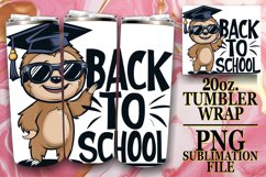 20oz Tumbler Wrap with Adorable Animal Art Product Image 1