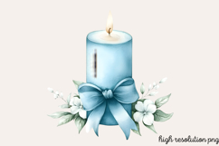 Baby Blue Easter Watercolor Clipart PNG Product Image 1
