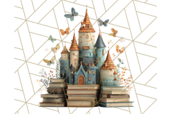 Cottagecore Butterfly and Book PNG Clipart Reading Elements Product Image 2