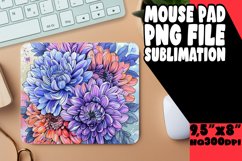 Bright Flower Patterns Mouse Pad Designs PNG Product Image 1