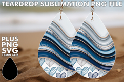 Unique Teardrop Earrings Art Ideas, Pattern Product Image 1
