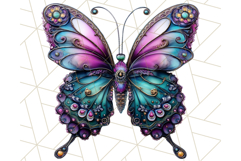 Metallic Butterfly Clipart PNG Clipart, Vibrant Butterfly Product Image 2