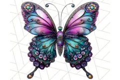 Metallic Butterfly Clipart PNG Clipart, Vibrant Butterfly Product Image 2