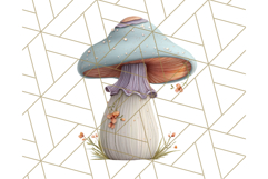 Mushroom Clipart, Realistic Forest Mushrooms PNG Product Image 2