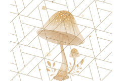 Dreamy Patterned Mushroom Clipart PNG, Forest Elements Png Product Image 2