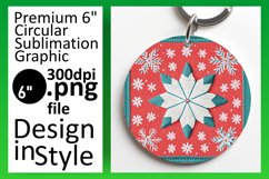 Stylish Circle PNG Sublimation Design , Holiday Product Image 1