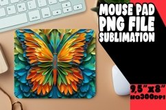Stars &amp; Stripes Spectacle: Butterfly Flag Mouse Pad Product Image 1