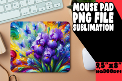 UNIQUE desk MAT Playful PNG, Flowers Product Image 1