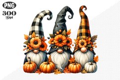 Halloween Gnomes Sublimation - Clipart PNG Design Product Image 1