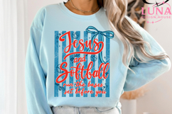 Jesus And Baseball Png, Boho Baseball Png, Baseball Png Product Image 3