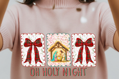 Coquette Christmas Checkered Red Plaid png, Christmas Png Product Image 2