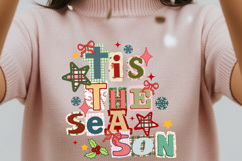 Tis The Season png, Retro Christmas PNG, Y2K Christmas Png Product Image 3