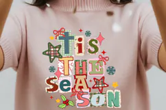 Tis The Season png, Retro Christmas PNG, Y2K Christmas Png Product Image 3