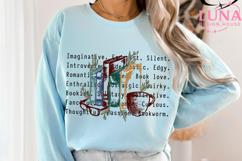 Book Lover Love PNG Shirt Design, Bookworm Gift for Readers Product Image 2
