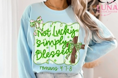 St Patrick's Day Bow PNG, Bible Verses png, Coquette Lucky Product Image 3