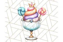 Princess Tea Party PNG Clipart with Teacups & Fancy Treats Product Image 2