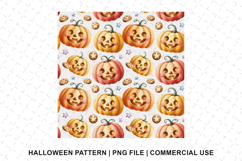 Halloween Pumpkin Pattern Png | Sublimation | Digital Paper Product Image 1