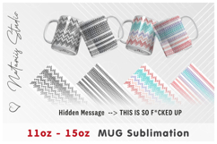 2 Adults Hidden Message Designs - 11oz/15oz Bottom Mug. Product Image 3