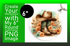 Sophisticated Round Design Coaster Art , Western Product Image 1