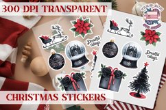 Christmas Sticker Sheet Gothic Dark Winter Holiday PNG Product Image 1