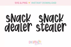 Snack Dealer Snack Stealer Mommy And Me SVG Product Image 2