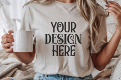 Grey Comfort Colors 1717 Christmas Mockup, CC 1717 Product Image 1