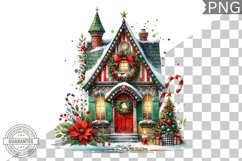 Christmas House Sublimation - Clipart PNG Design Product Image 1