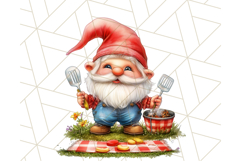 Cute Summer Gnome PNG, Beach Gnome Clipart, Digital Art Product Image 2