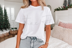 White Christmas Shirt Mockup Product Image 3