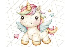 Fairy Tale Unicorn PNG Pastel Magic Clipart, Fantasy Rainbow Product Image 2