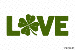Love Svg | St Patrick&#039;s day Design Product Image 1