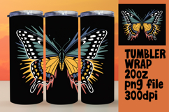 20oz Tumbler Wrap for DIY , Butterfly Product Image 1